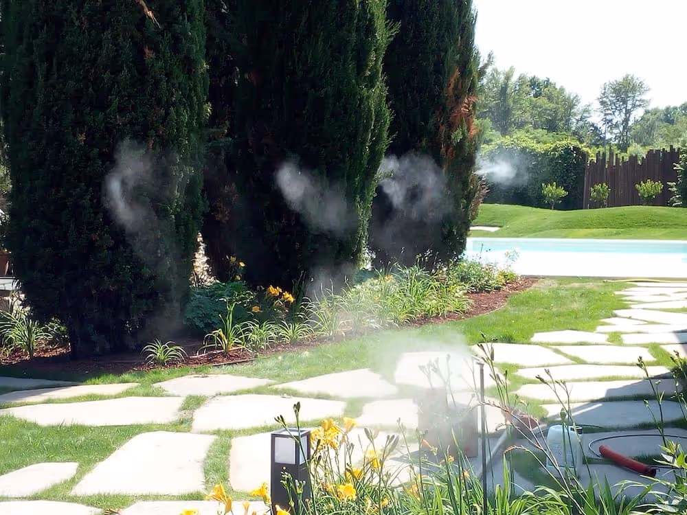 Dettaglio del progetto Impianti anti-zanzara realizzato da LS Giardini